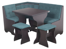 Кухонные уголки, Кухонный уголок Стиль 1Л (со столом СТ3) Дуб венге / велюр