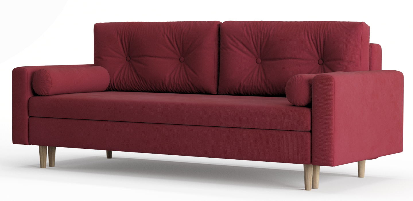 Диваны еврокнижки, Диван-кровать Таврида, пружинный блок, велюр