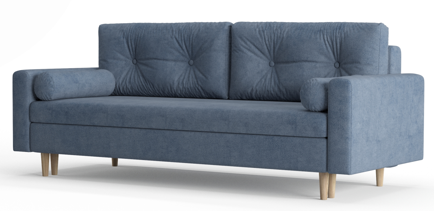 Диваны еврокнижки, Диван-кровать Таврида, пружинный блок, велюр