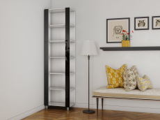 Открытые, Стеллаж модульный Универсальный 35х60х220 Черное стекло