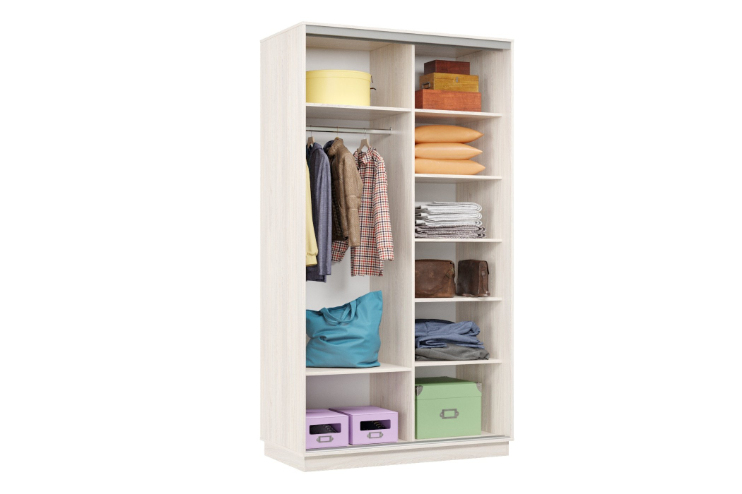 Шкафы-купе 2-х дверные, Шкаф-купе Премьер Лайт 02 П-3159 двухдверный