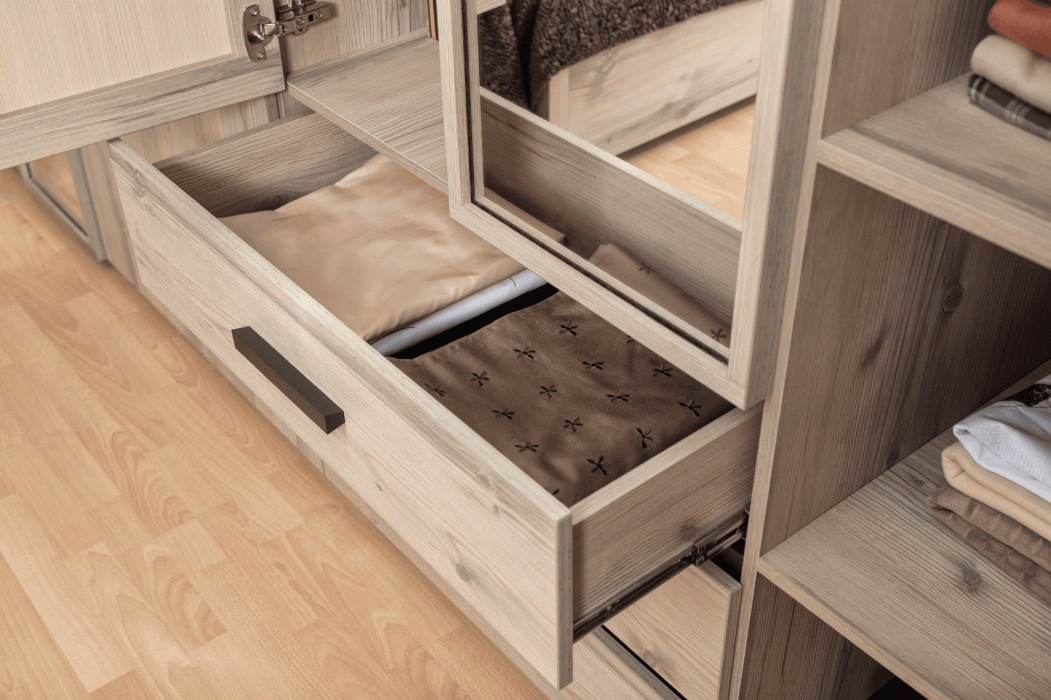 Шкафы распашные, Модульная система Nature (модуль 555) Шкаф для одежды и белья