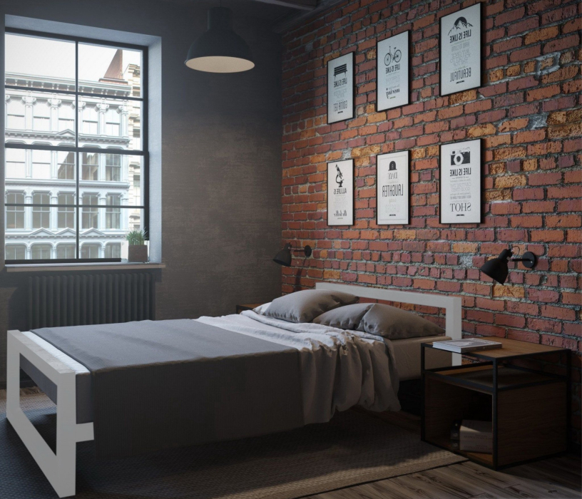 Кровати 90 см, Кровать в стиле лофт Ричмонд 0.9