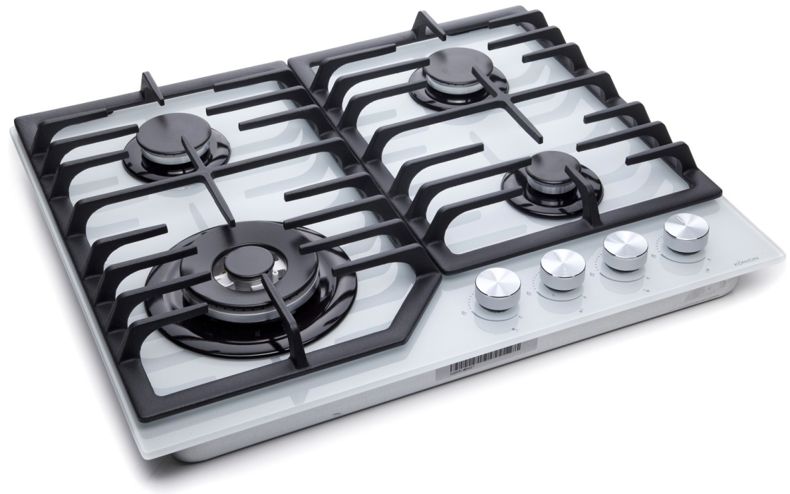 Встраиваемые варочные панели, Газовая варочная панель Konigin Blaze 604 Закаленное стекло