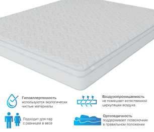 Столлайн / Матрас Корсика-Зодиак в чехле Cooler 1400х2000