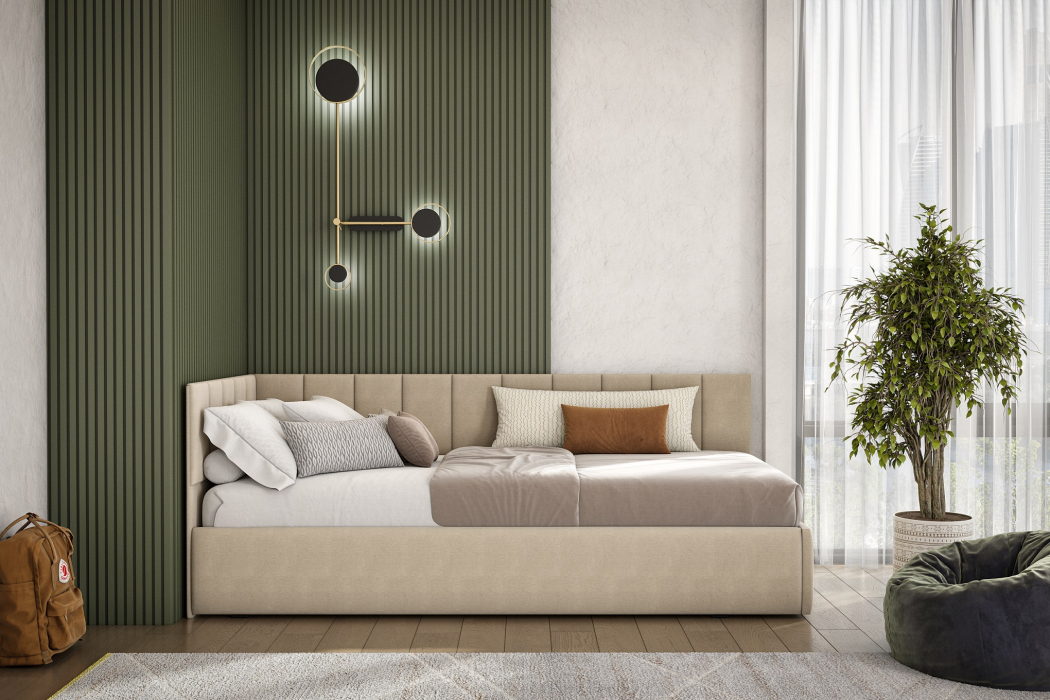 Мягкая кровать, Кровать с матрасом "КР 3" (0,9х2,0 мягкая)