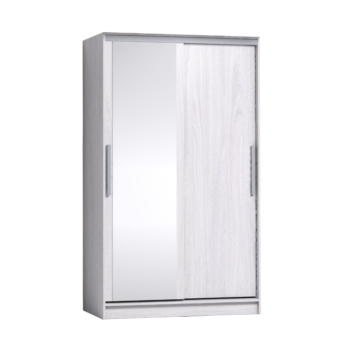 Шкафы-купе 2-х дверные, Шкаф-купе 2-дв  Strike 1200 зеркало/лдсп  (в2105*ш1232*г595)