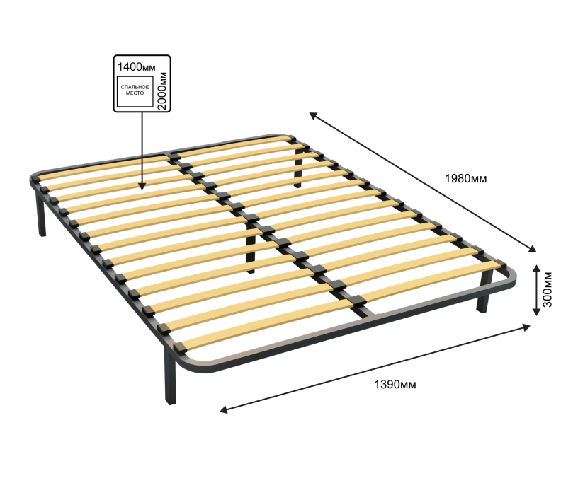 Ортопедические основания, Ортопедическое основание 140х200 см