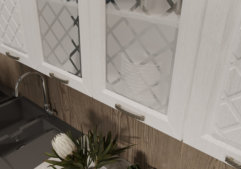 Кухня 2 метра, Кухня Агава 2,0 м Акация Белая МДФ