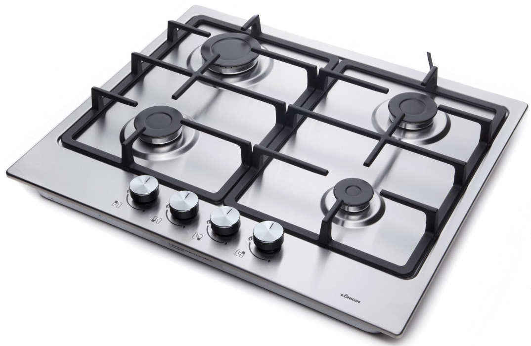 Встраиваемые варочные панели, Газовая варочная панель Konigin Spark 604 IX