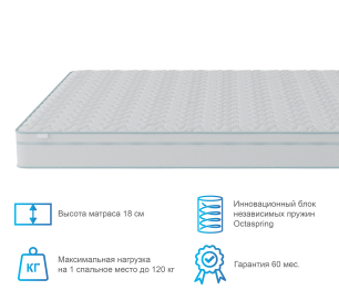 Столлайн / Матрас Сити-Альмерия в чехле Cooler 1600х2000