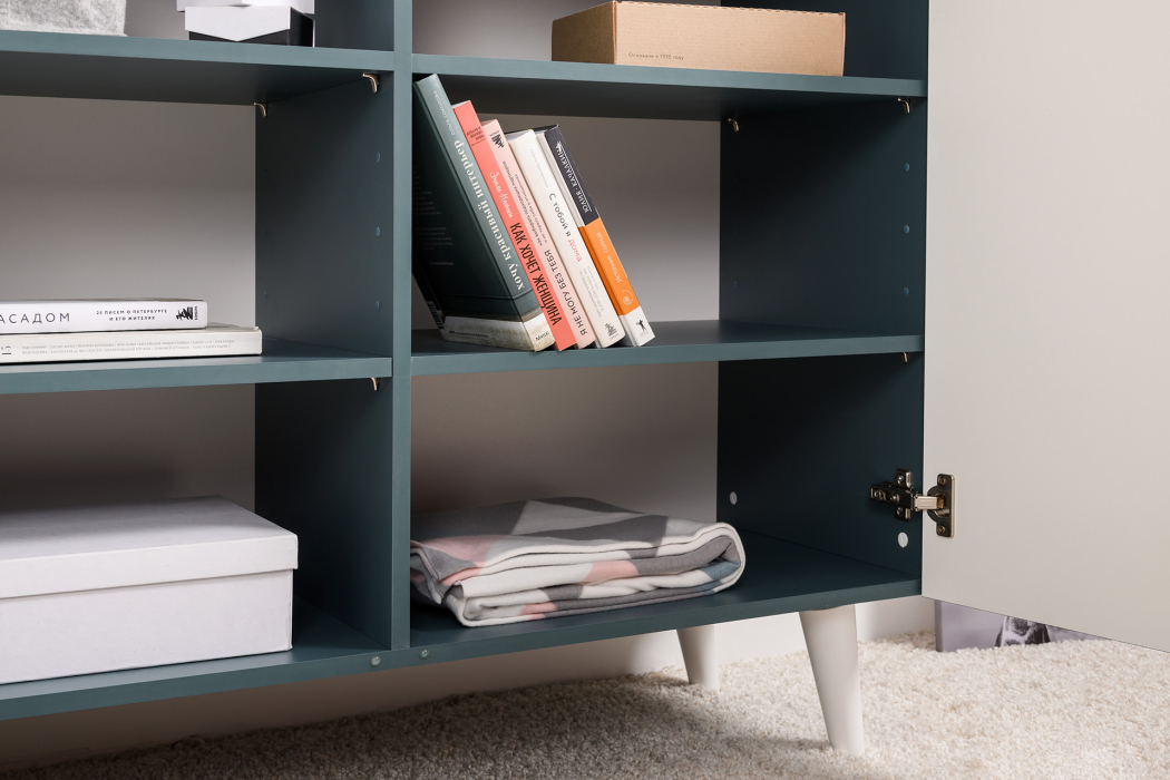 Комоды, Комод Либера 16.230.01, бензин, белый шагрень