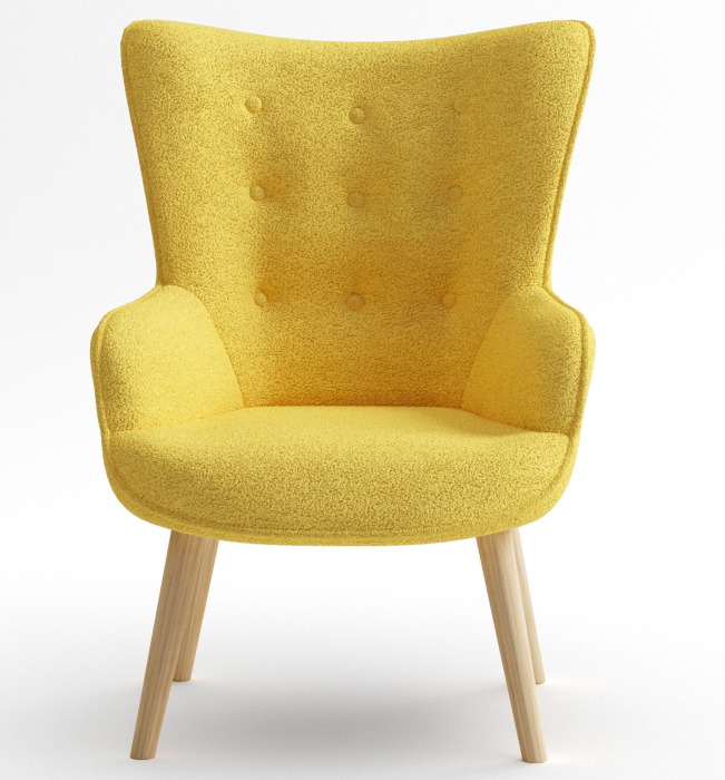 Кресло для отдыха, Кресло интерьерное Шелли, искусственный мех