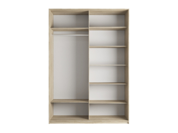 Шкаф-купе Прайм 2-х дверный ДСП/Стекло хаки/Доводчики 160х57х230