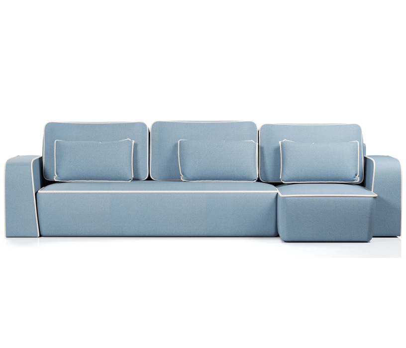 Диваны угловые в гостиную, Диван-кровать угловой Линда еврокнижка,велюр