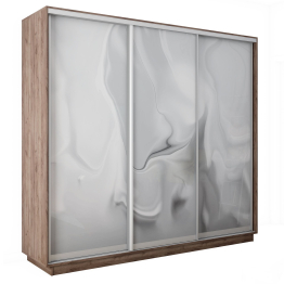 Шкаф-купе Экспресс 3-х дверный Фотопечать Шелк Стекла 180х60х240