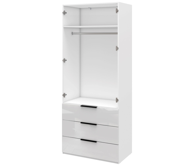 Шкафы, Шкаф 3-х дверный с ящиками, 135 см Люкс