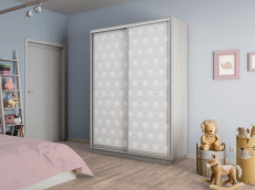 Шкафы-купе 2-х дверные, Шкаф-купе Экспресс 2-х дверный Фотопечать Калейдоскоп Стекла 140х60х220