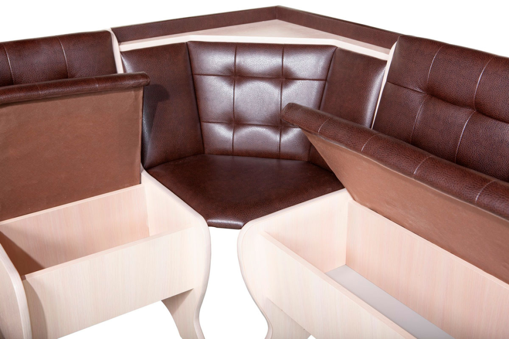 Кухонные уголки, Кухонный уголок Стиль 1Л (со столом СТ3) Дуб венге / велюр