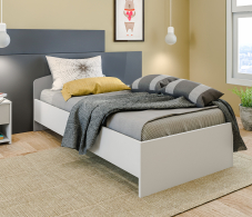 Mika / Мика, Кровать Mika / Мика СБ-3286 Белый,Серый