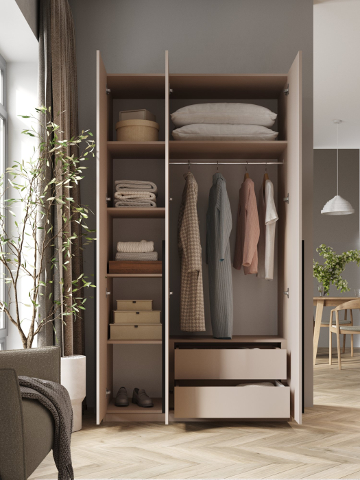 Шкафы распашные, Шкаф распашной София 2200х1200х520 мм