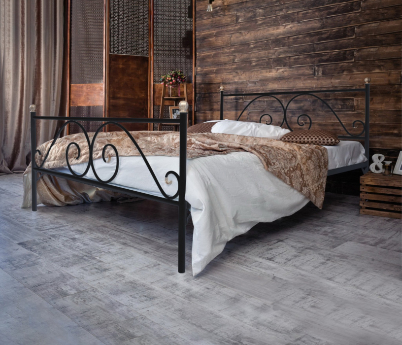 Кованые кровати, Кованая кровать Анталия 1.4 с двумя спинками