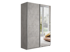 Шкафы-купе 2-х дверные, Шкаф Прайм дуо ДСП+зеркало 2300 х 1400 х 570