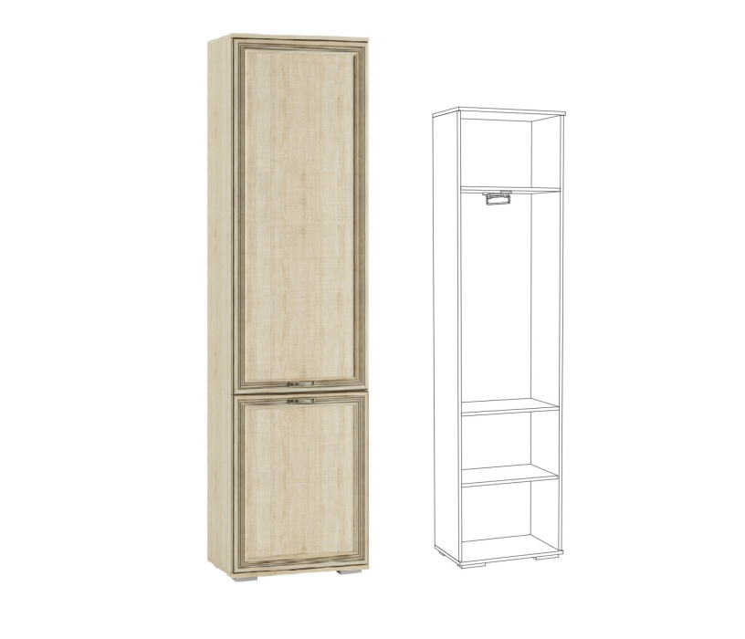 Для одежды, ЛШ-2 Пенал платяной с выдвижной штангой Ливорно