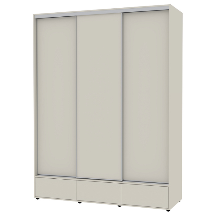 Шкафы-купе 3-х дверные, Шкаф-купе 3-дв  MOD 1800 лдсп/лдсп  (в2390*ш1800*г620)