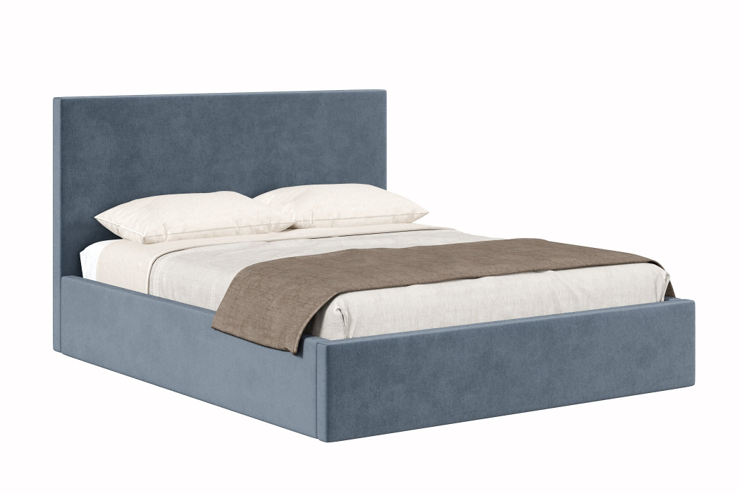 Мягкая кровать, Кровать Парма 1600, велюр