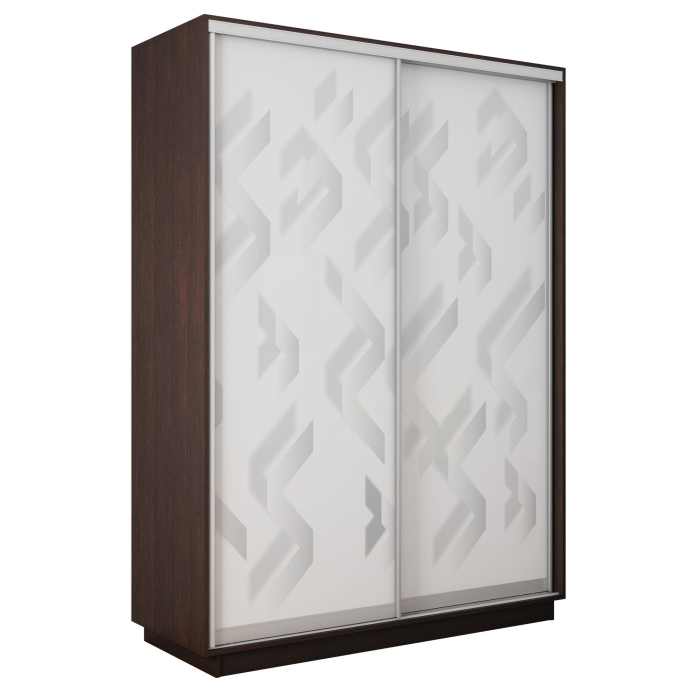 Шкафы-купе 2-х дверные, Шкаф-купе Экспресс 2-х дверный Фотопечать Ленты Стекла 120х45х220