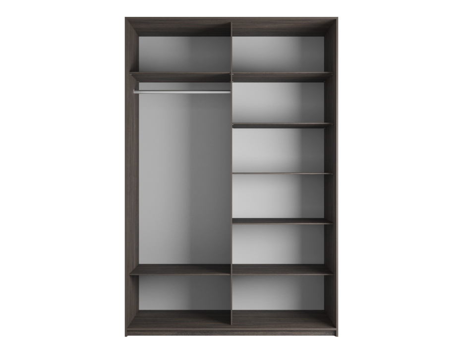 Шкафы-купе 2-х дверные, Шкаф-купе Эста 2-х дверный Стекла хаки/Доводчик 200х66х240