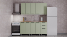 Кухонные гарнитуры, ГК Аленушка 1,6м Магнолия (без столешницы)