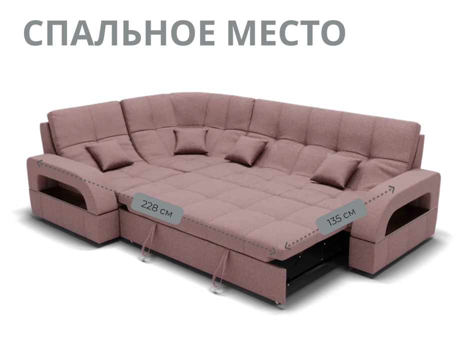 Диваны угловые в гостиную, Модульный диван Майами-3,микровелюр,антивандальная и водостойкая ткань,венеция