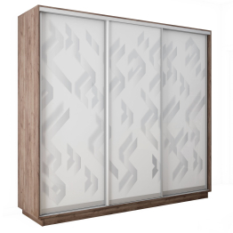 Шкаф-купе Экспресс 3-х дверный Фотопечать Ленты Стекла 240х60х220