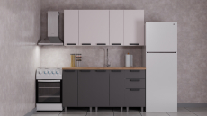 Кухонные гарнитуры, ГК Аленушка 1,6м Лаванда (без столешницы)