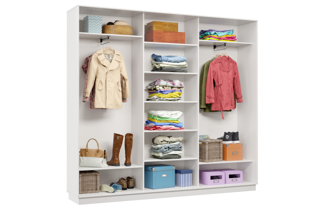 Шкафы-купе 3-х дверные, Шкаф-купе Премьер Лайт 55 (08;11;08) трехдверный