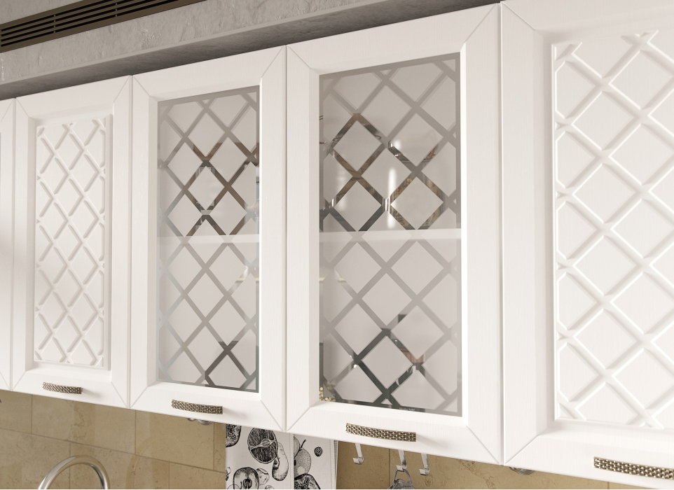 Кухня 2 метра, Кухня Агава 2,0 м Акация Белая/Аква МДФ