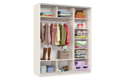 Шкаф-купе Премьер Лайт 22 (08;05;08) трехдверный