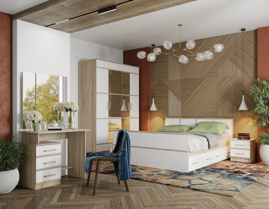 Кровати 160х200, Сакура Кровать на 160 Основание проложки ДСП