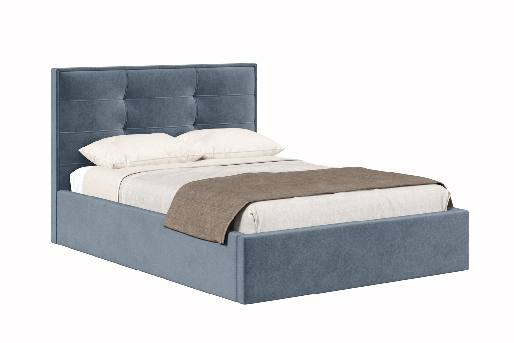 Мягкая кровать, Кровать Римини 1400, велюр