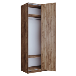 Шкаф складной Е1 Локер ("Гармошка" с системой Push to Move/Правый)101х52,5х220 см