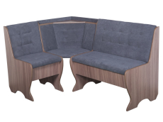 Кухонные уголки, Кухонный уголок Стиль 1Л Ясень шимо темный / велюр