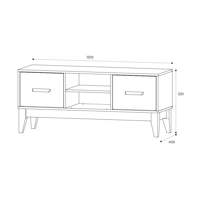 ТВ-тумбы, Тумба под ТВ Скандика ТБ-08
