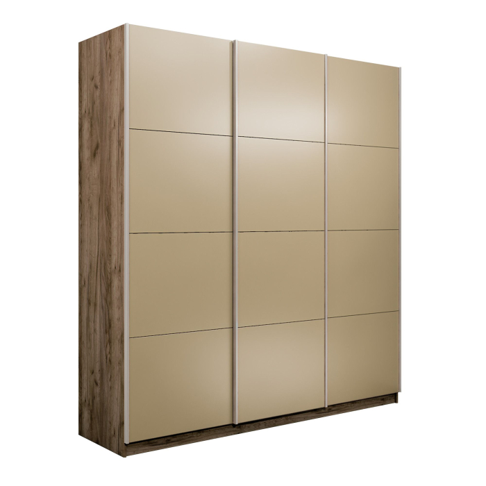 Шкафы-купе 3-х дверные, Шкаф-купе Эста 3-х дверный Стекла фисташка/Доводчик 270х66х240