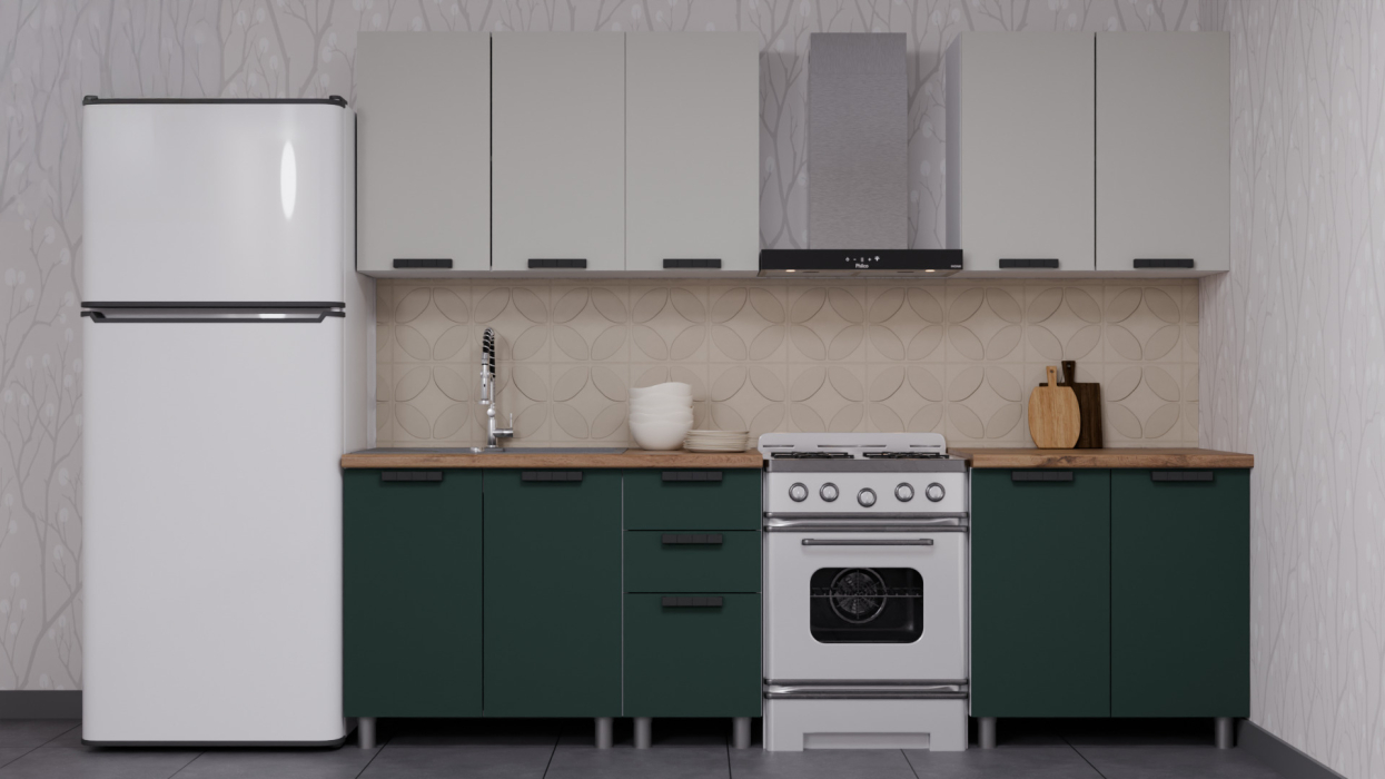 Кухонные гарнитуры, ГК Аленушка 2м  Лаванда (без столешницы)