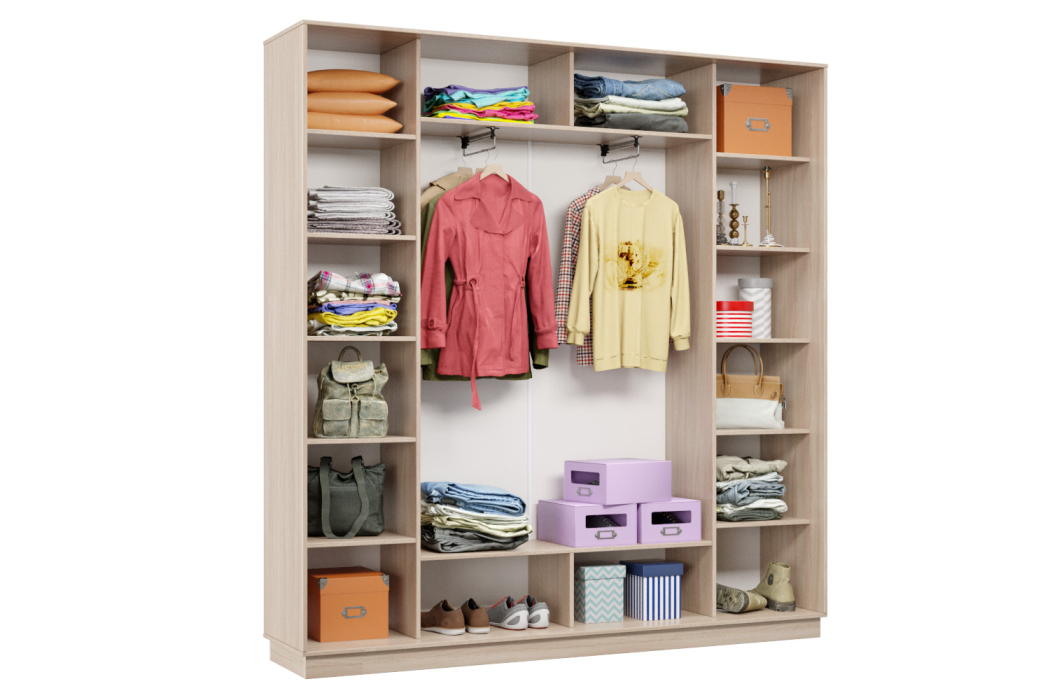 Шкафы-купе 3-х дверные, Шкаф-купе Премьер Лайт 33 (02;01;02) трехдверный