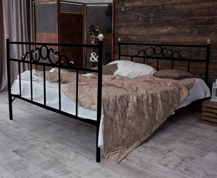 Кованые кровати, Кованая кровать Сандра1.4 с двумя спинками