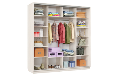 Шкаф-купе Премьер Лайт 36 (08;05;08) трехдверный