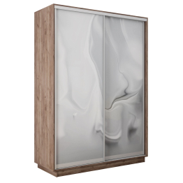 Шкаф-купе Экспресс 2-х дверный Фотопечать Шелк Стекла 140х60х220